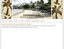 Tablet Screenshot of coconutcovemaui.com